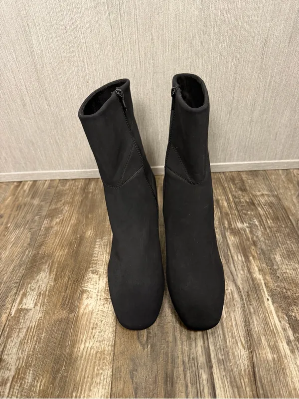 NWOB Bella Vita Classic Black Mid-Calf Block Heel Boots Size 10 Wide - Image 8
