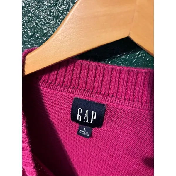 GAP PINK KNIT SWEATER SIZE LARGE - Image 2