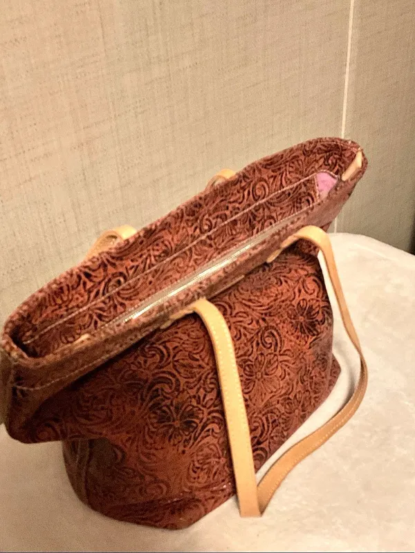 Consuela Classic Tote Floral Brown & Pink - Image 2
