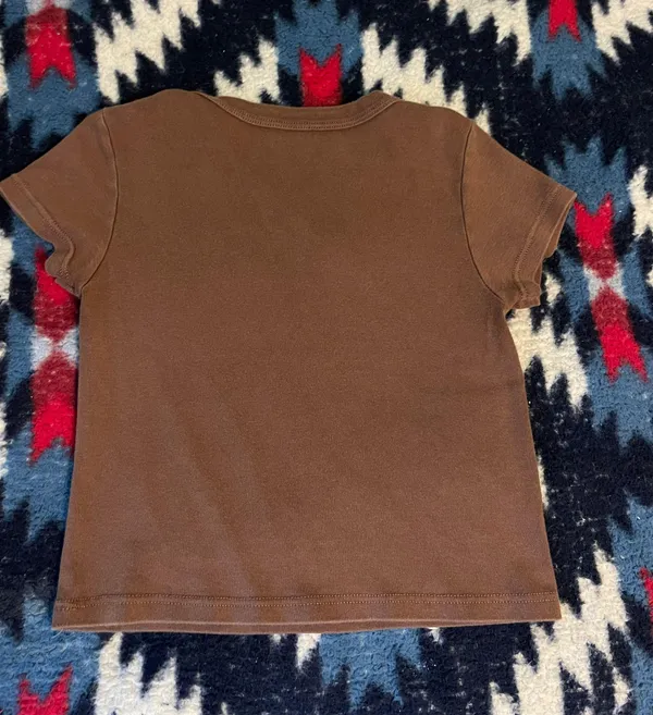 Brandy Melville Brown Tee - Image 4