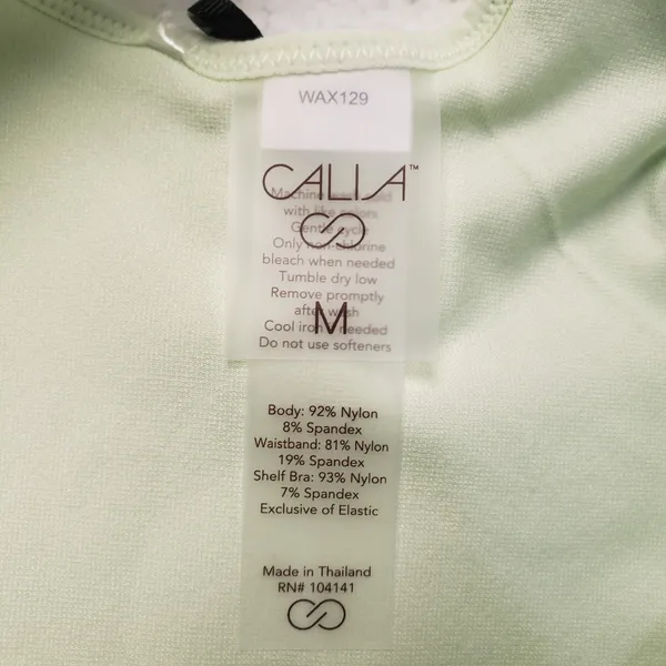 Calia by Carrie Women's Seamless One Shoulder Sports Bra in Matcha Frost size M NWT $38 - Image 7