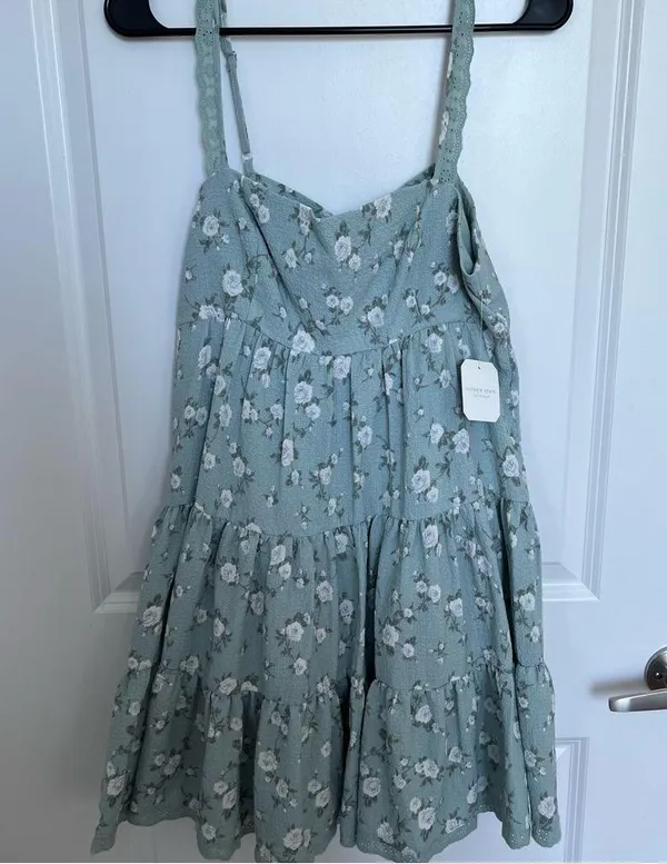 NEW Altar’d State Green Floral Mini Dress Size Medium NWT - Image 5