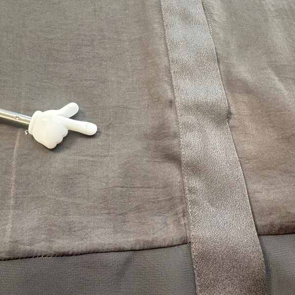 Rag & Bone Silk Sheer Hi Low Blouse Taupe Long Sleeve‎ Top S Minimalist Designer - Image 15