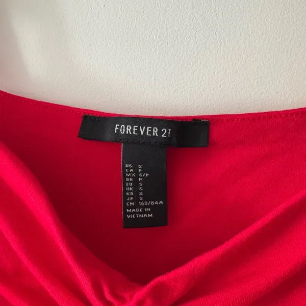 Forever 21 Red Ruffle Sleeve Flowy Mini Dress - Image 5