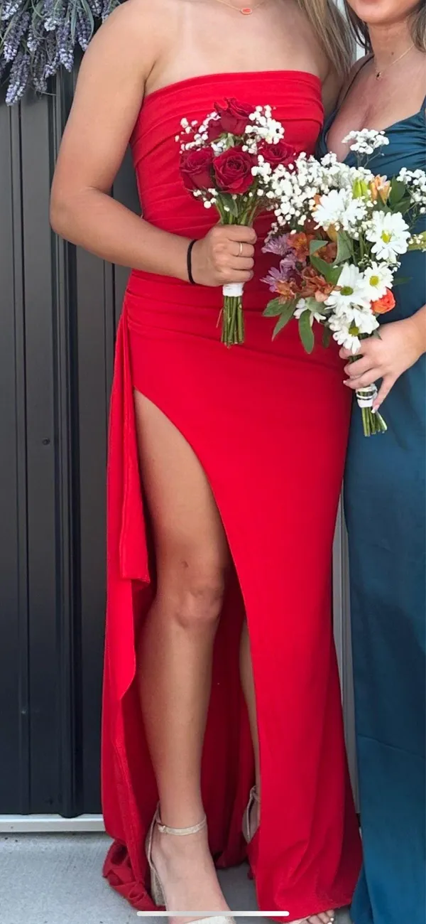 Babyboo Red Prom Dress - Image 4