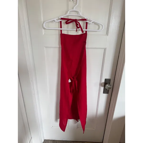 Williams Sonoma red‎ linen apron Red - Image 2