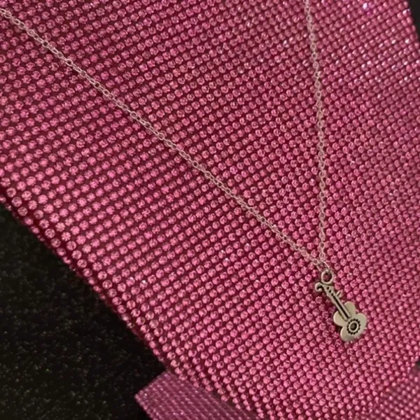 Electric Guitar Necklace Sterling Silver Concert - Image 2