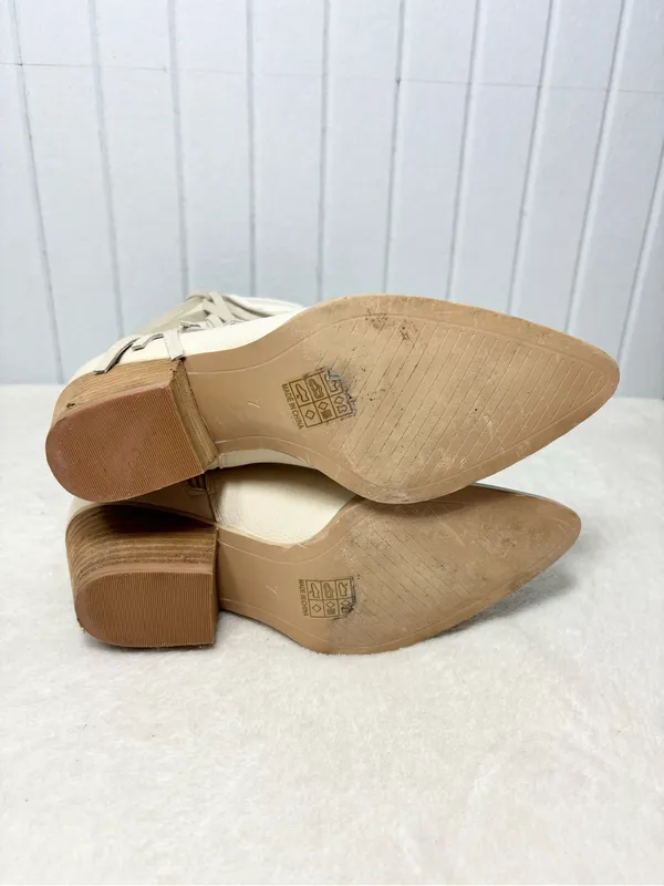 Altar'd State Cream Fringe Western‎ Ankle Boots Size 7 - Image 5