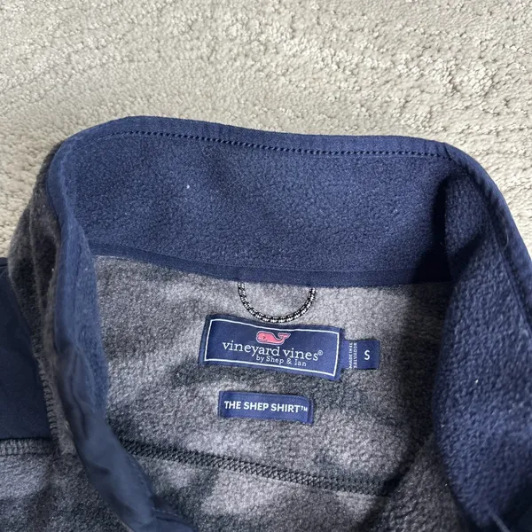 Women's Vineyard Vines Small Shep Shirt Fleece 1/4‎ Snap Button Camo - Image 3