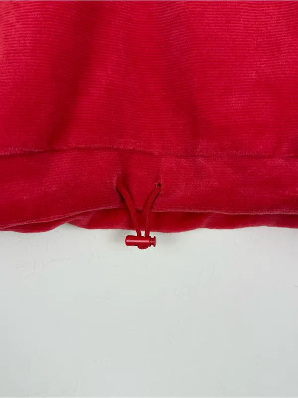 Free People Movement Friday Love Pullover Red Velour - Image 5