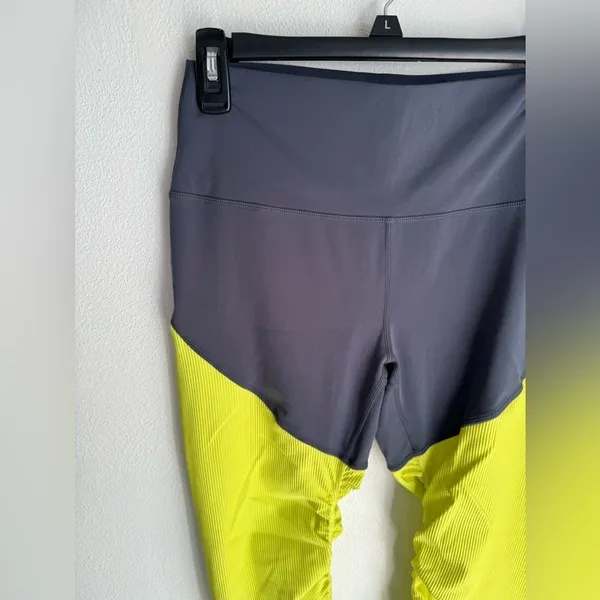 Zyia Active Parallel Luxe Neon Yellow Leggings - Image 4