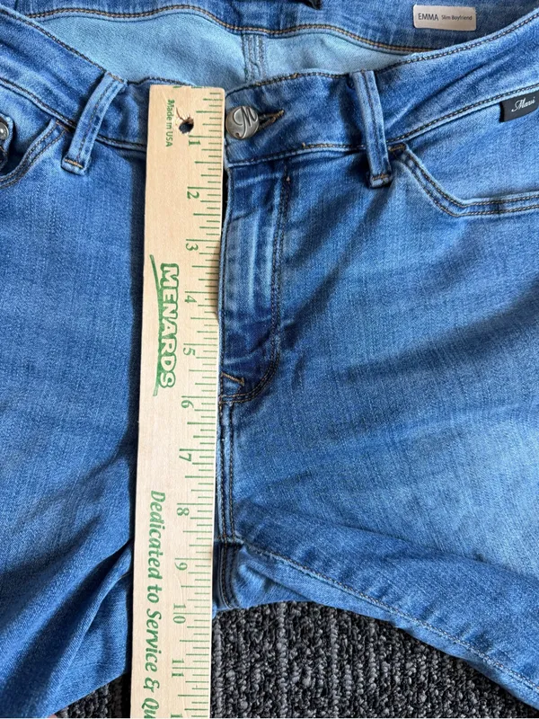 Mavi Emma Slim Boyfriend Jeans Size 30x34 Blue - Image 2
