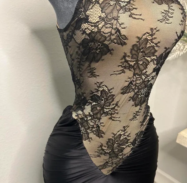 Lace Classy dress Black - Image 2