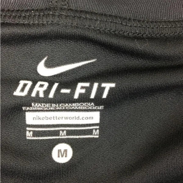 Nike SET Black Side Ruched Dri-Fit Sport Shorts & Racerback Top M L - Image 9