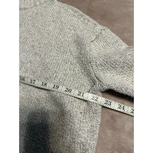 American Eagle Cropped Mock Turtleneck Sweater Women's Size Medium Neutral - Image 7