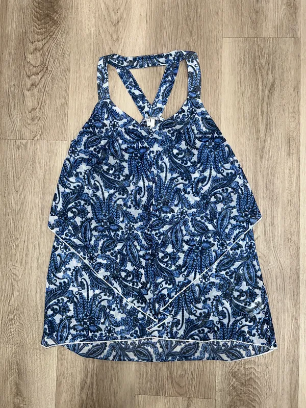 Studio Y Women's Sleeveless Paisley Sheer Summer Tank Top Size Large - Image 3