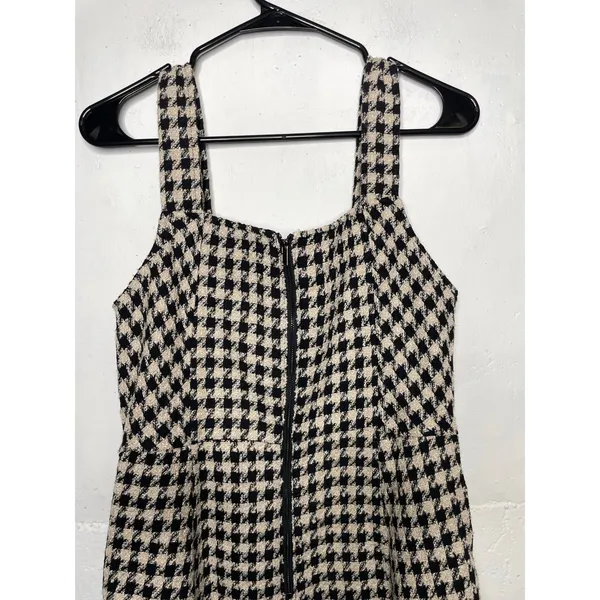 NEW Boutique Brand KORI Houndstooth Mini Dress Size Medium Sleeveless - Image 7