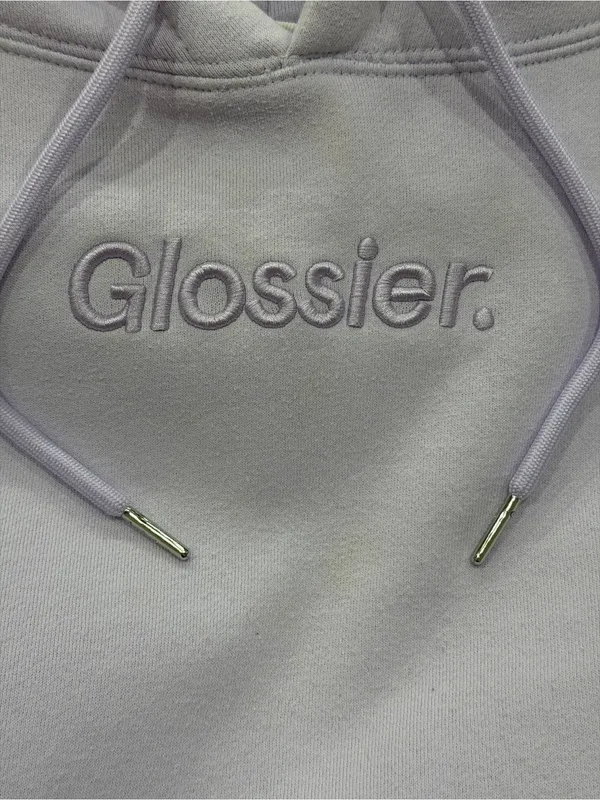 Glossier Womens Crewneck Hoodie - Light Lavender - Image 6