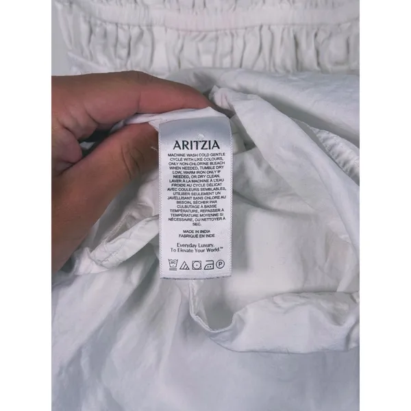 Sunday Best Martine Tiered Cotton Poplin Mini Dress XXS White Coquette Cottage - Image 10