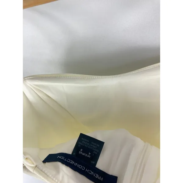 French Connection Whisper Light Off White Dress Size 0 - Image 5