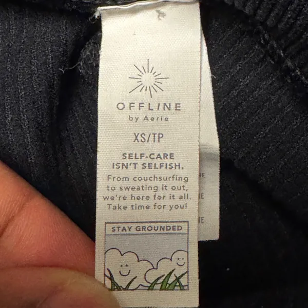 2118 | OFFLINE by Aerie Seamless Super Shorties Minimalist Black Women XS Sporty - Image 4