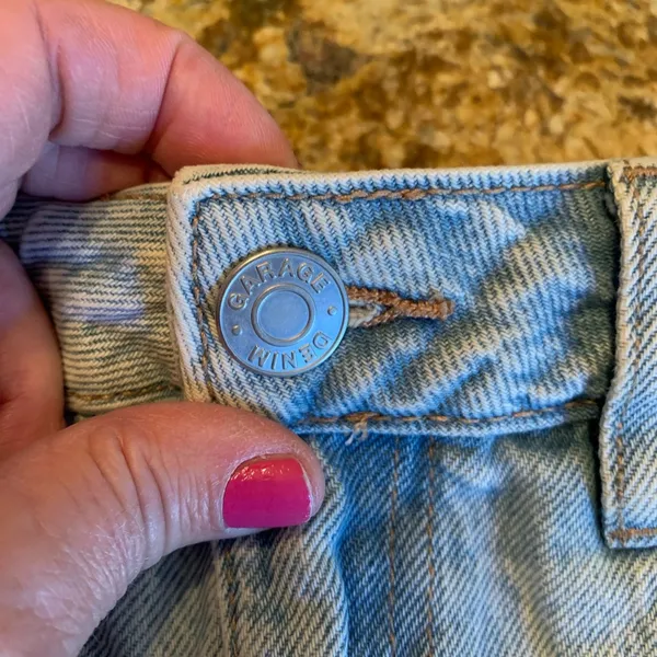 Garage Blue Short Vintage Cut-Off Distressed Shorts Women's Size 00 23 - Image 3