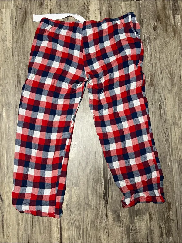 NFL Red, White & Blue Plaid Lounge Pajama Pants - Image 4