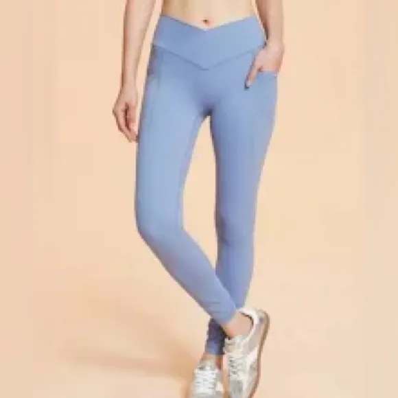 Blogilates Purple High-Waisted Crisscross Leggings - Image 8