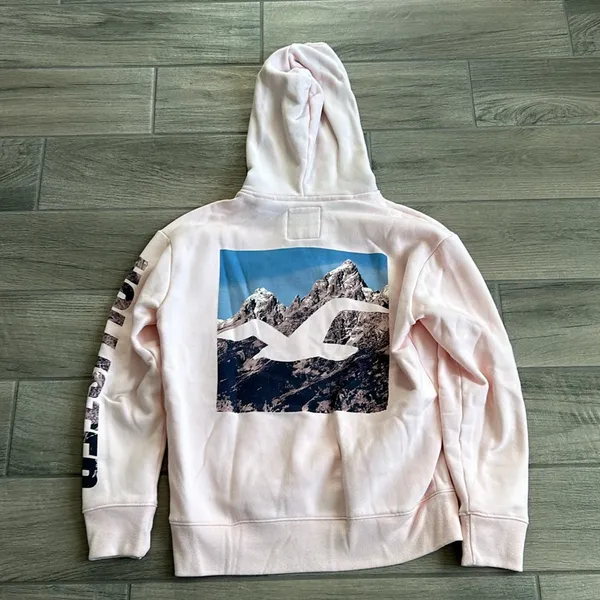 Hollister pink hoodie - Image 4