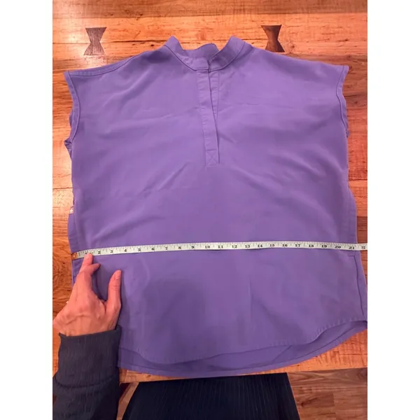 FIGS Rafaela Caspain Blue Mandarin Collar Scrub Top - XS - Image 13