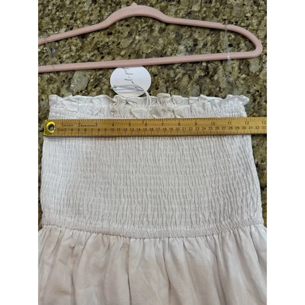 Petal And Pup Richmond Dress Strapless White Smocked Size 4 - Image 11