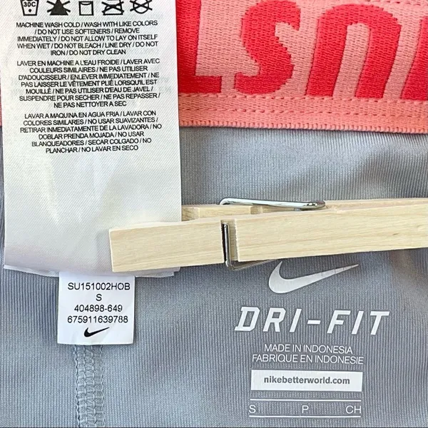 Nike Dri Fit Phantom Dual Running Shorts Fold Over Waist Orange Sz S - Image 10