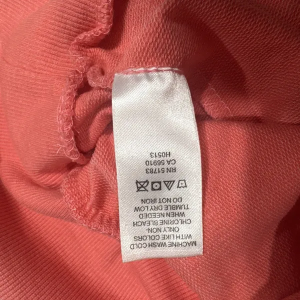 Maurices Short Sleeve Hooded Pullover Swim Beach Cover Top Womens XS Orange-Pink - Image 14