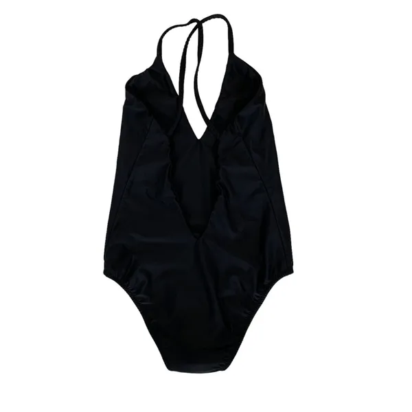 Rebekah Victoria Swimsuit Small Black One Piece Sexy Retro Y2K Beach - Image 4