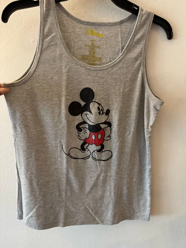 Disney Gray Tank Top with Mickey Mouse XL - Image 2