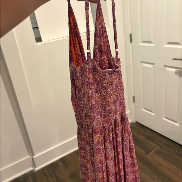 angie Pink and Orange Maxi Dress - Image 4