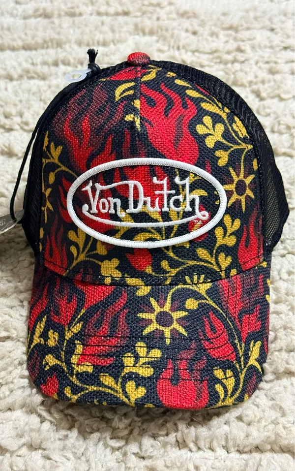 New Von Dutch unisex Burnbloom Trucker Hat - Image 2