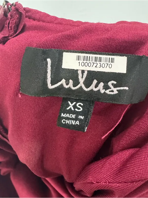 Lulus Love Story Magenta Backless Lace Maxi Dress‎ XS - Image 5
