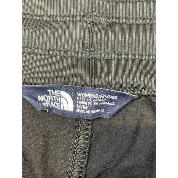 The North Face Ruched Joggers Size M Black Activewear Pants With Pockets - Image 4