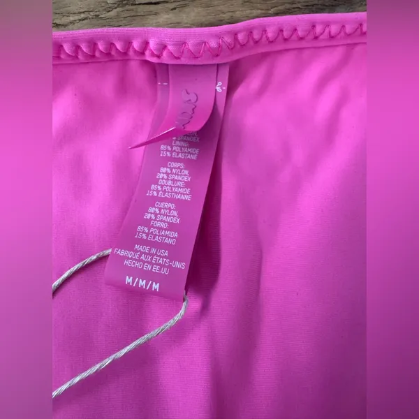 🪩NWT SOLD OUT SKIMS Bikini Bar Tie Bikini Bottom~Medium~Flamingo 🦩 - Image 10