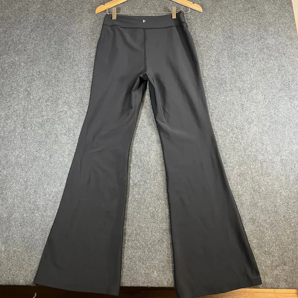 Old‎ Navy Active PowerSoft Extra High Rise Flare Leggings Black Womens Medium - Image 2