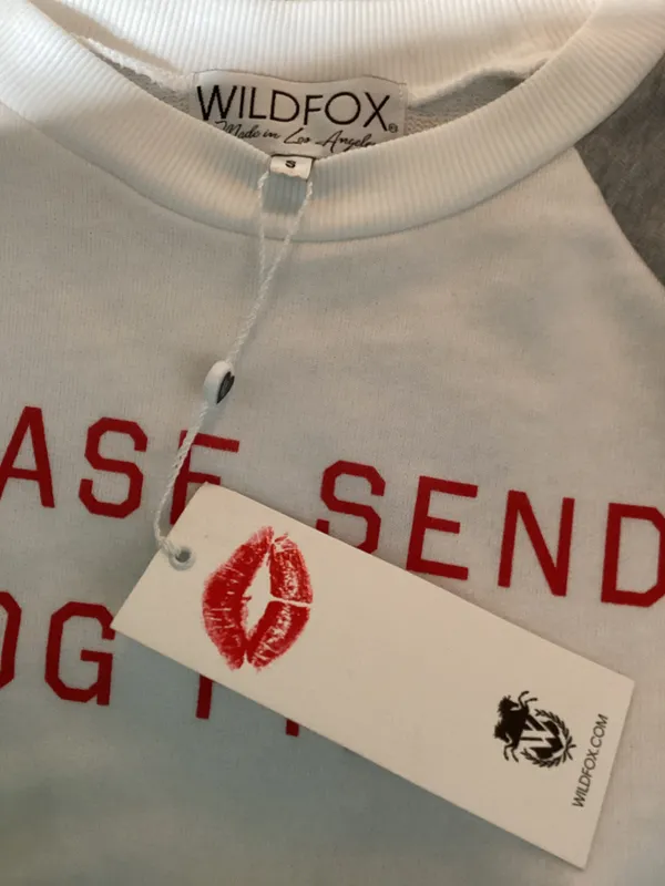 Wildfox New. Please Send Dog Pictures sweatshirt. Small. Retails $98 - Image 6
