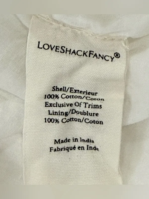 LoveShackFancy Madrid Ruffle Mini Skirt Small White Coquette Feminine Dainty - Image 7