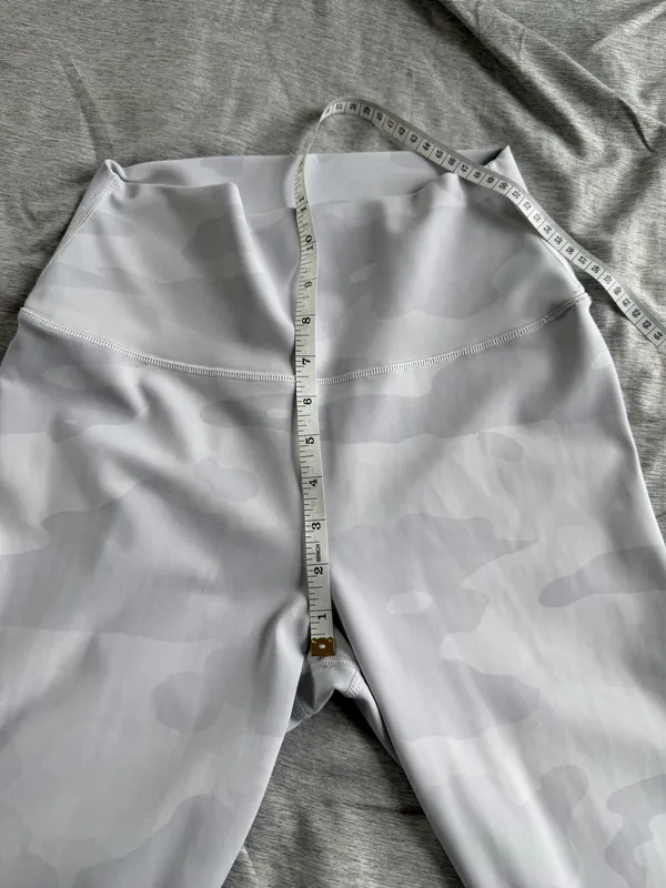 Alo Yoga High Waist Vapor Legging White Grey Camouflage Camo M Workout Yoga - Image 14