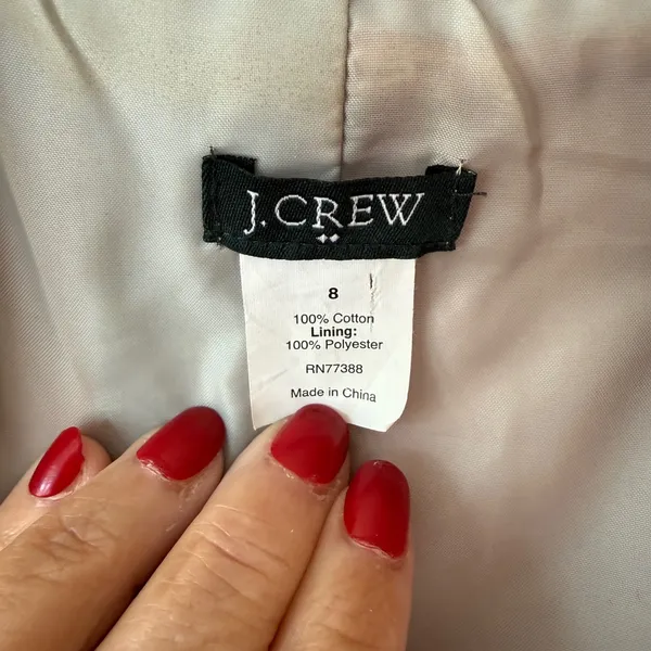 J.Crew Womens Blazer 8 Orange Hue Shawl Collar Peplum Velvet Dark Academia Fall - Image 2