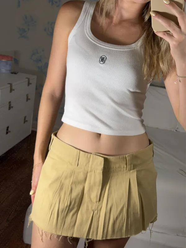 Lioness tan mini skirt low rise - Image 5