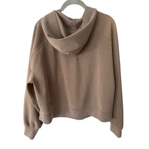 Lululemon‎ Softstreme Hoodie Size 12 Nomad Brown Pullover Sweatshirt - Image 3