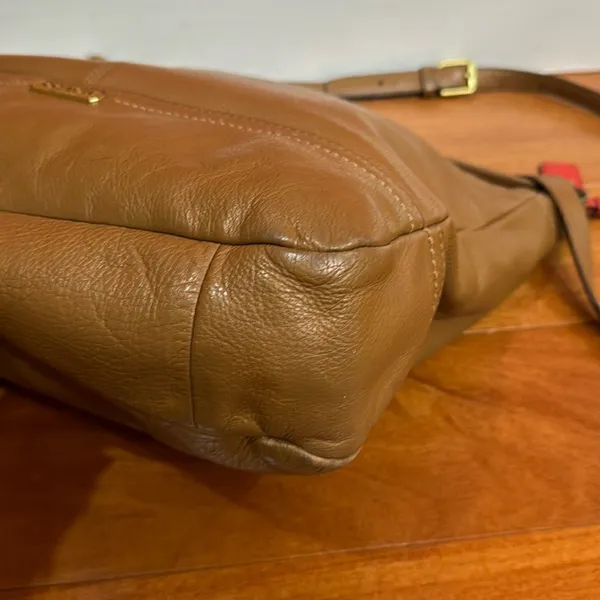 Coach British Tan Leather Hobo‎ Adj. Strap 2 Way Shoulder Zip Close - Image 12