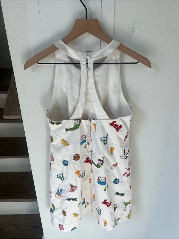 Anthropologie Maeve Sleeveless Beaded Shift Mini Dress in White NWT with Flaw - Image 5