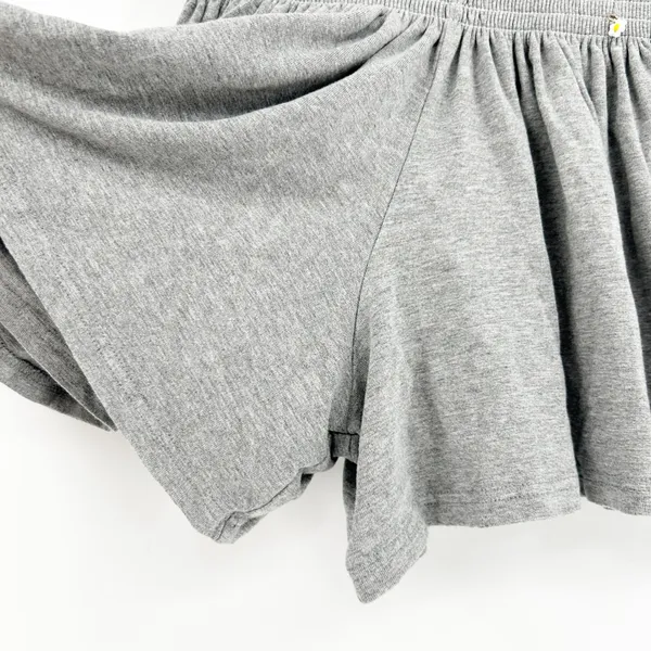 Natural Life Womens Smocked Waist Shorts Gray Ruffle Trim Daisy Charm‎ Size XS - Image 5